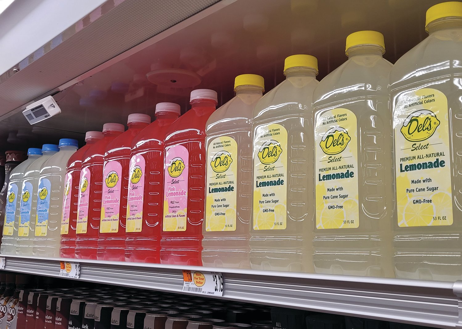 The store is stocked with Rhode Island favorites, like Del’s Lemonade and Autocrat coffee syrup.